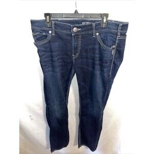 Silver Jeans Co. Suki Men’s Mid Slim Jeans Sz 36x31 Dark Blue Streetwear School